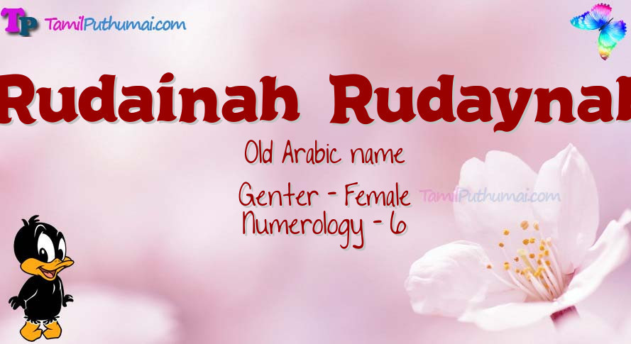 Rudainah  Rudaynah-babyname-meaning